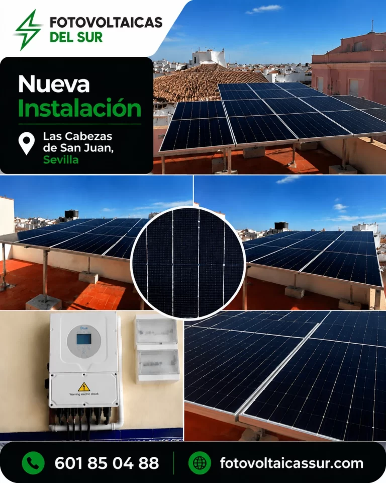 Instalación en Cabezas de San Juan (Sevilla)
