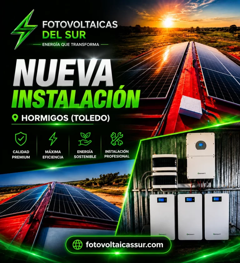 Instalación en Hormigos (Toledo)