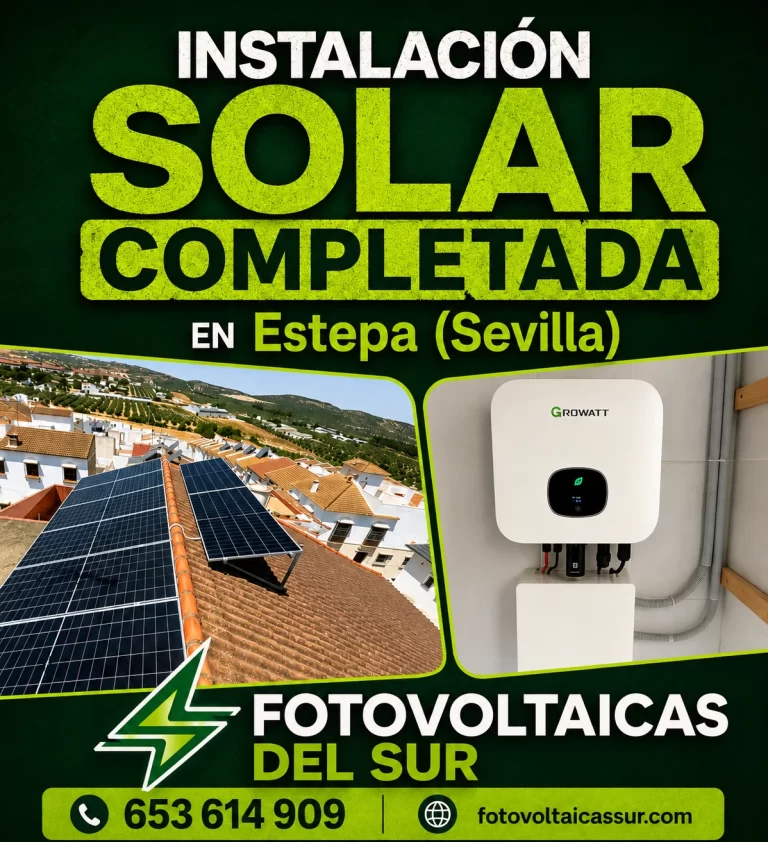 Instalación en Estepa (Sevilla)