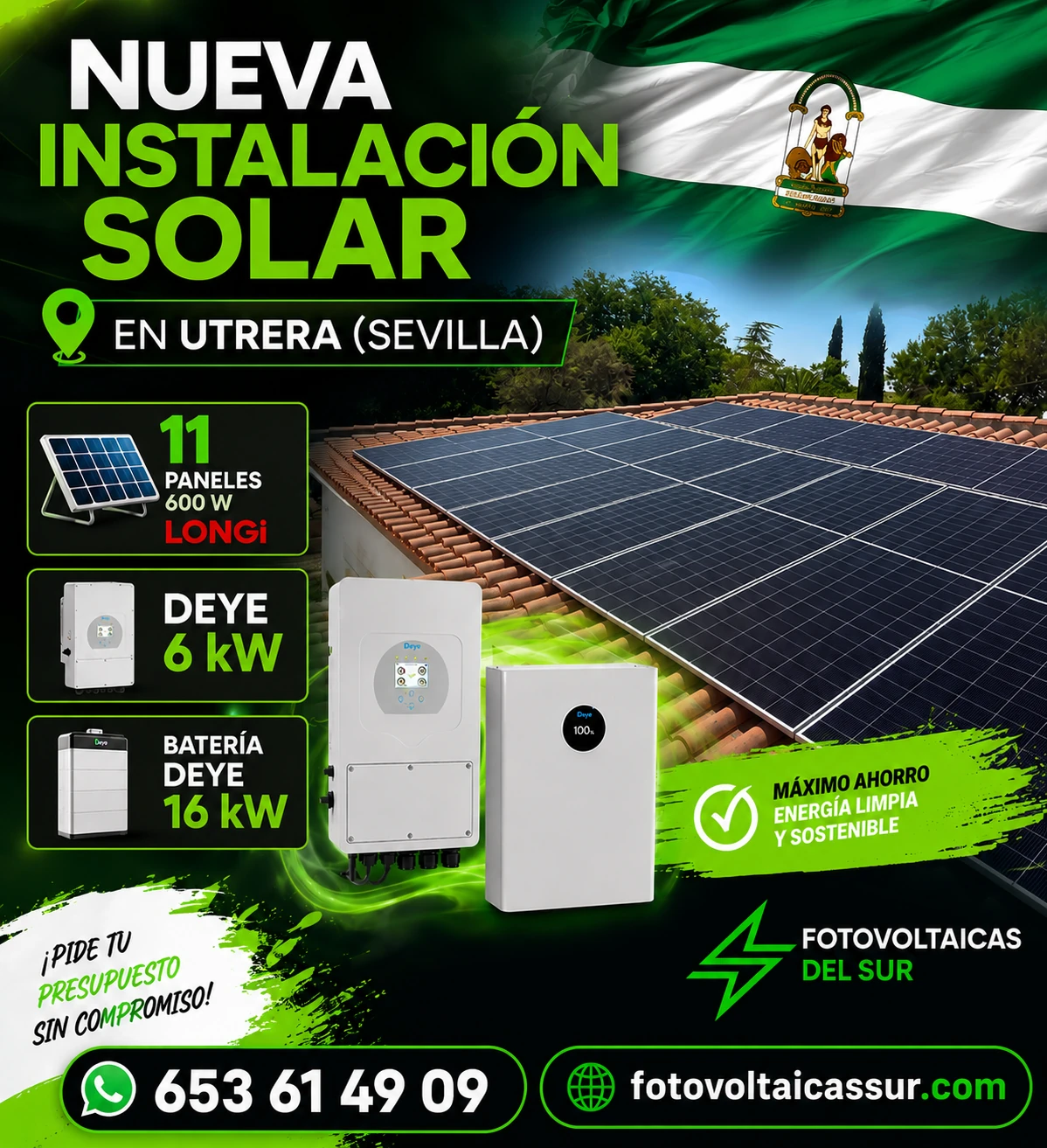 Instalación Solar en Utrera (Sevilla)