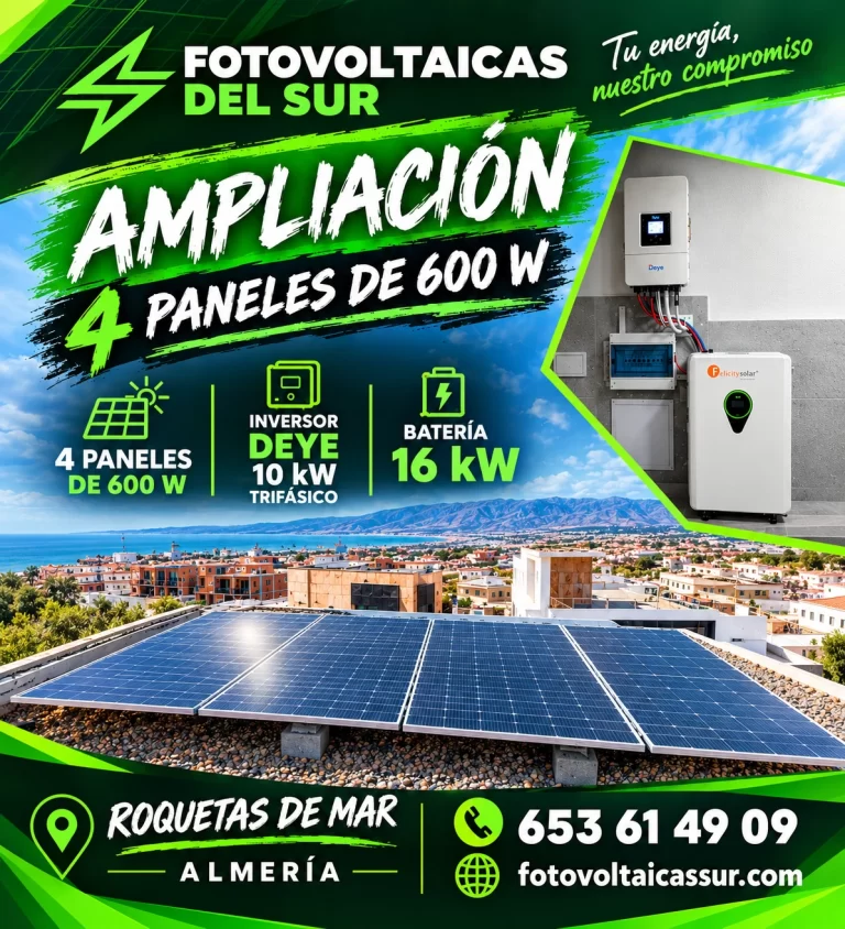 Promoción solar en Roquetas de Mar